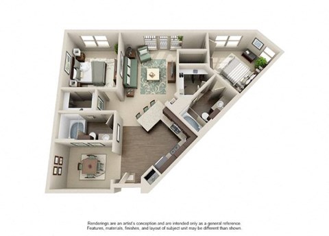 Floorplan_B2 at The Atlantic Highland Park, Texas
